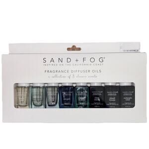 Sand & Fog Diffuser Oil Beach Linen CA House Ocean Mist Sea Salt Clean Waves 8pk